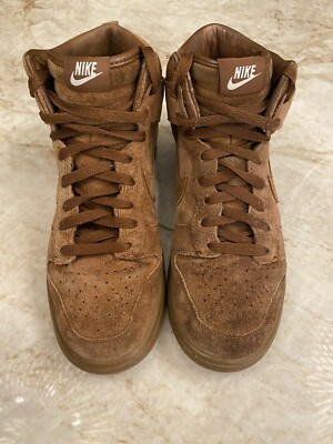 Nike X APC Dunk High Rustic Brown NRG '08-Suede 2012 Men's Sz 9