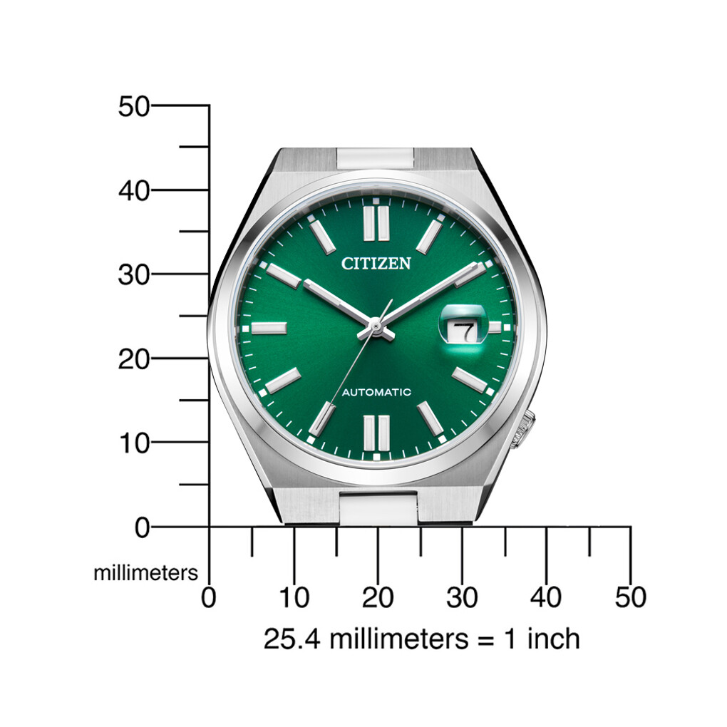 Citizen Automatikuhr NJ0150-81X Automatik bar grün Saphir Datum