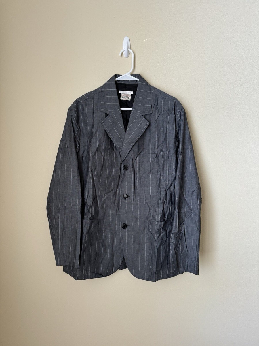 Our Legacy x Stussy New Club Jacket Charcoal Pinstripe Our Legacy x Stussy New Club Jacket Charcoal Pinstripe