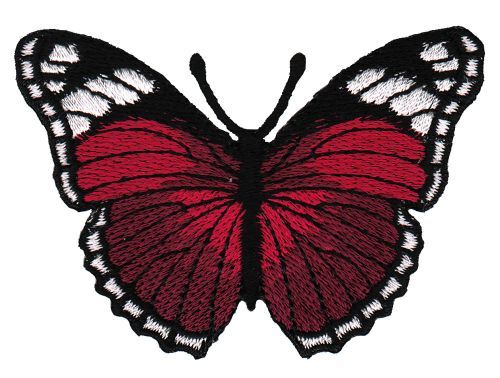 Ae42★Schmetterling AufnäHer Zum AufbüGeln Applikation BüGelbild Patch 7,5 X 5 Cm-image
