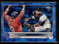 Manny Pina 2022 Topps Chrome Update Sapphire Edition #US171 Atlanta Braves