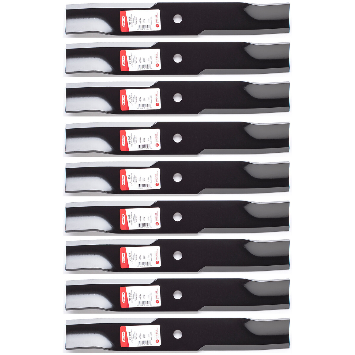 9PK Oregon 91508 Heavy Duty Blades for 50" Dixie Chopper 3022750