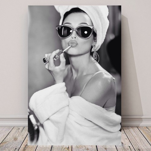 Audrey HEPBURN art canvas arte FASHION Art Beauty Room ARTE Occhiali da sole  Accappatoio Asciugamano | eBay