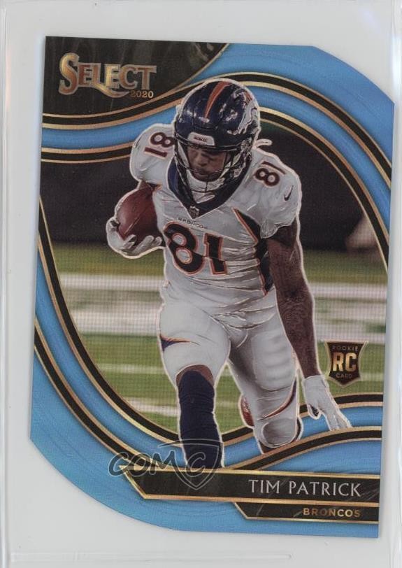 2020 Panini Select Field Level Light Blue Prizm Die-Cut Tim Patrick #375 1dq7