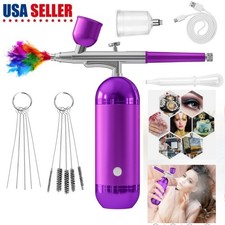 Portable Air Compressor Airbrush Paint Spray Gun Nail Art Tattoo Airbrush Kit