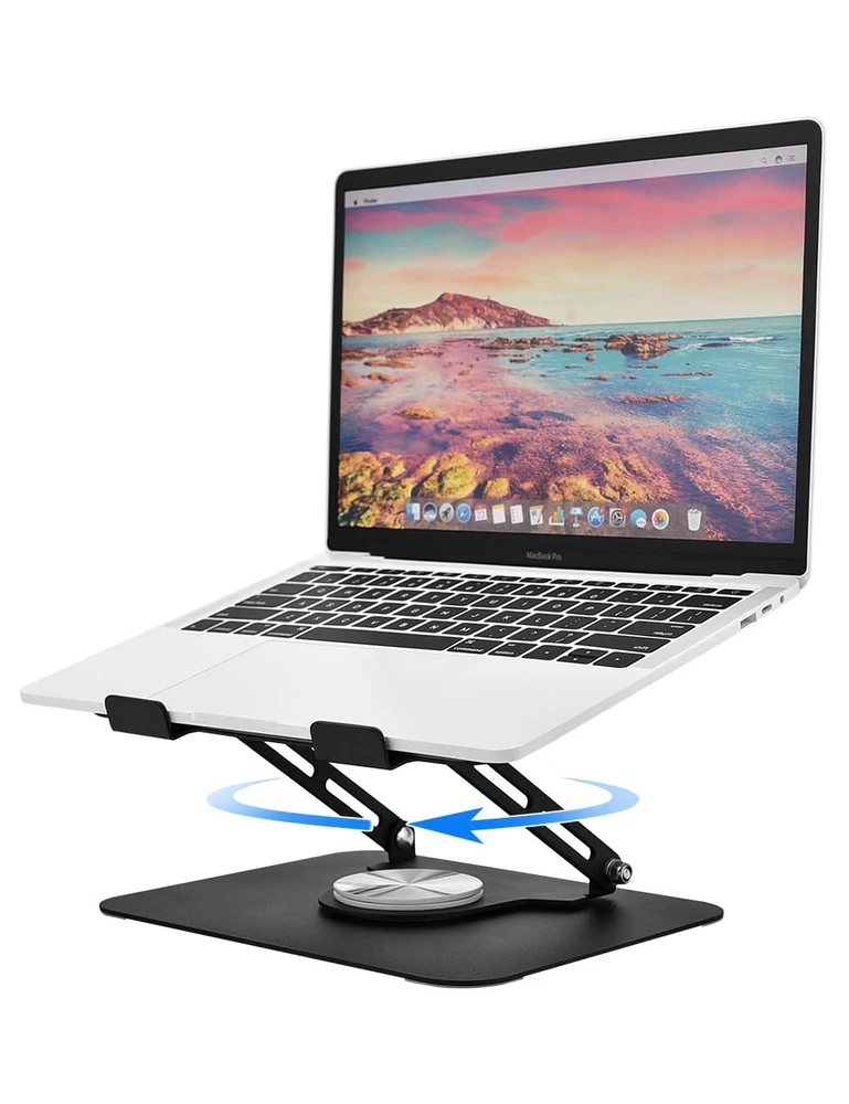 Laptop Stand for Desk, Adjustable Computer Stand with 360° Rotating Base, Lap...