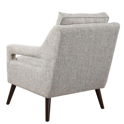 Uttermost Obrien Coastal Fabric Foam and Wood Armchair in Gray - Picture 5 of 9