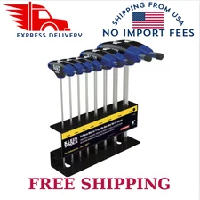 Klein Tools 6 in. Journeyman Metric T-Handle Set with Stand (8-Piece)