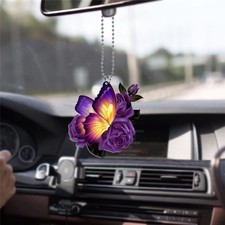 Car Hanging Ornament Flower Rose Interior Rearview Mirro Color Carhanging 2-3