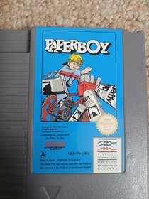 Nintendo Game Nes Paperboy With Box, Sleeve And Manual Read Description