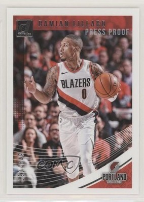 2018-19 Panini Donruss Press Proof Silver /349 Damian Lillard #1 fm0
