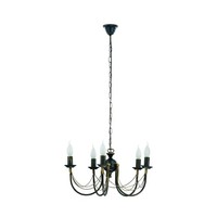 Kronleuchter Schwarz-Gold E14 B:50 Cm Wohnzimmer Kerzen HäNgelampe Esszimmer