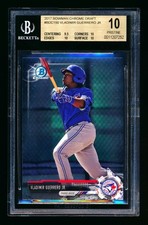 2017 BOWMAN CHROME VLADIMIR GUERRERO JR. RC BLUE JAYS ROOKIE BGS 10 PRISTINE!