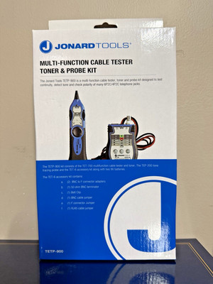 JONARD TOOLS TETP-900 Cable Tester Tone and Probe Kit w/Carrying Case