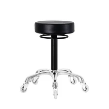 Swivel Rolling Stool Round Chair,Thick Sturdy Padding,Adjustable Stool with W...