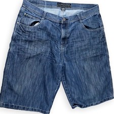 Southpole Vintage Jean Shorts Mens 40 Blue Baggy Jorts Denim 16" Y2K