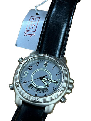 Stefanel Ana-digi Herrenuhr 40mm Vintage Neu