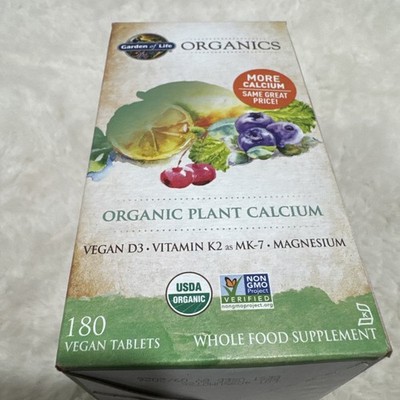 Garden of Life Mykind Organic Plant Calcium 800mg Vegan Tablets - 180 Count