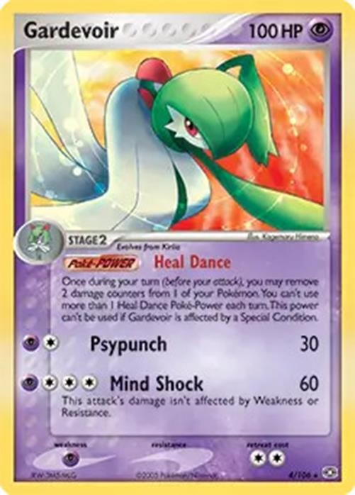 Gardevoir - 4/106 - Pokemon EX Emerald Holo Card MP