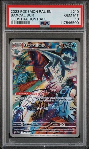 PSA 10 Gem Mint Baxcalibur 210/193 Sv02: Paldea Evolved Holo