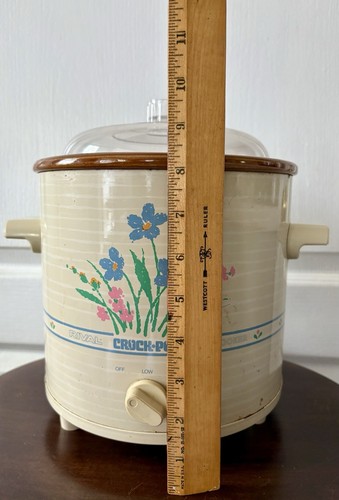 Vintage Floral Rival Crock-pot Slow Cooker 3.5 Quart Basic Lo Hi - Works 3100P - Picture 9 of 16
