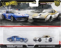 Hot Wheels Premium Custom Corvette Stingray Coupe + '69 Copo Corvette HRR80