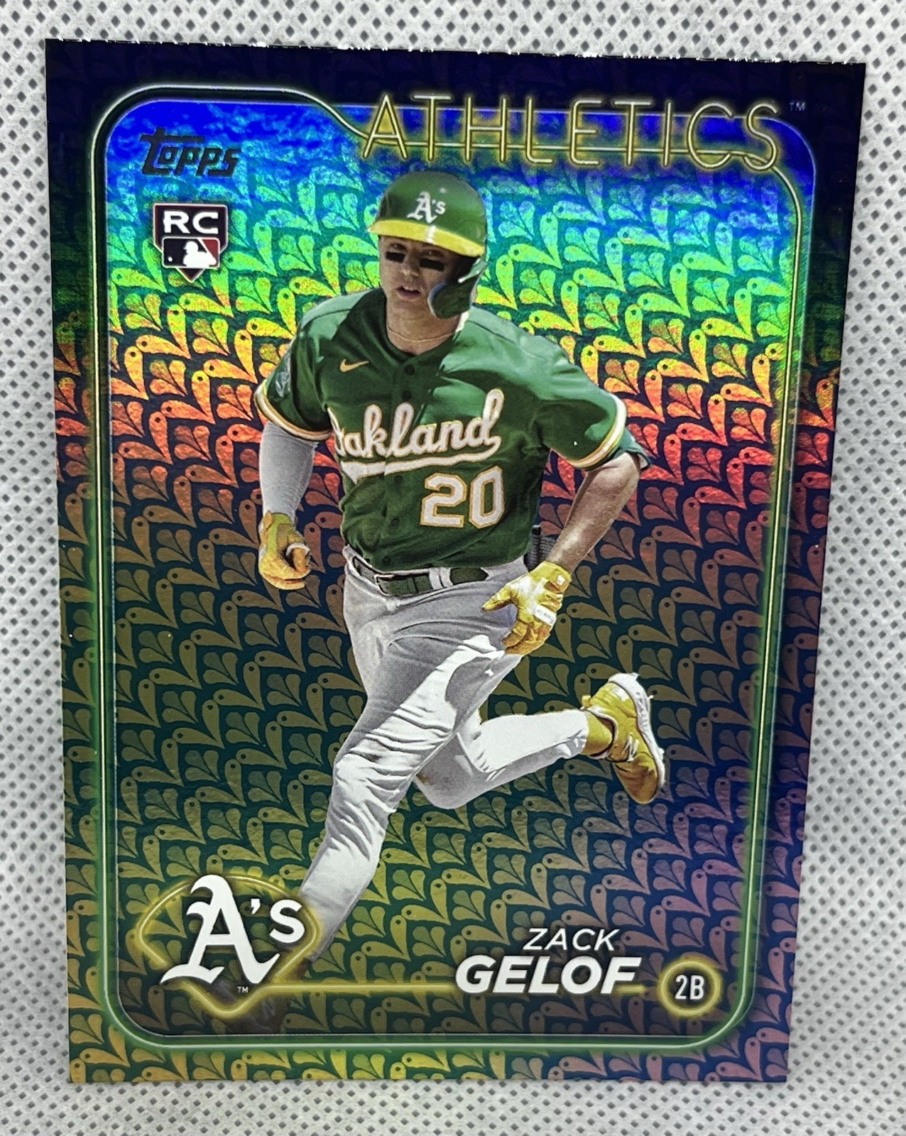 ZACK GELOF 2024 Topps EASTER HOLIDAY FOIL RC #166 Oakland Athletics Rookie