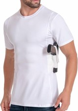 Conceal Carry T-Shirt Holster Concealed Firearm Tactical Shirt Medium Polyester