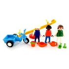 Vintage Playmobil 3308 See-Saw w/ Childern & Tricycle Playset Complete