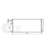 Ava Quality Cooling Kondensator Klimaanlage Mit Trockner FüR Opel Mokka/Mokka