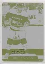 2020-21 Upper Deck UD Canvas Printing Plate Yellow 1/1 Evgeny Kuznetsov #C84 9hi