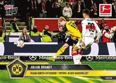 2025-26 Topps Now Bundesliga #158 Julian Brandt Traum Konter