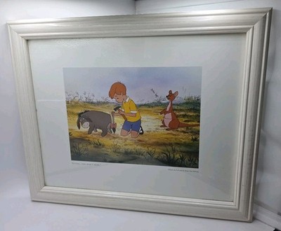Disney Eeyore , Christopher Robin & Kanga Winnie The Pooh Framed Print (E9