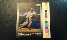 Darryl Strawberry Dodgers 1991 Star Company GOLD Proof PROMO 300 MADE ? RARE
