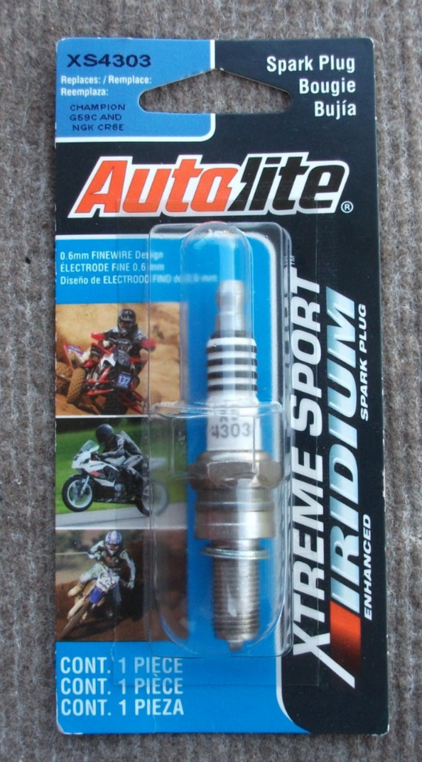 Autolite XS4303 Xtreme Sport Iridium Powersports Spark Plug