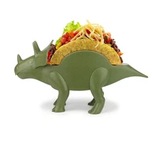Funwares Set 2 Tricerataco Taco Holder Dinosaur Snack Holder Sandwiches Waffles
