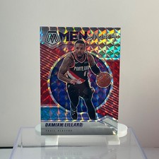 2020-21 Panini Mosaic- Damian Lillard, Men Of Mastery, Reactive Silver Prizm #15