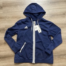 Adidas Hl0697 Team FZ Hoodie Black Size Large Full Zip NWT New L