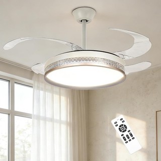 Ceiling Fan with Light LED 107cm Max 6 Speed DC Reversible AUCTION UNUSED