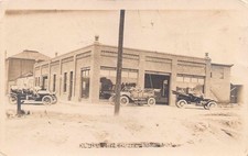 IA - 1912 RARE! REAL PHOTO Automobile Garage at Eldon, Iowa - Wapello County