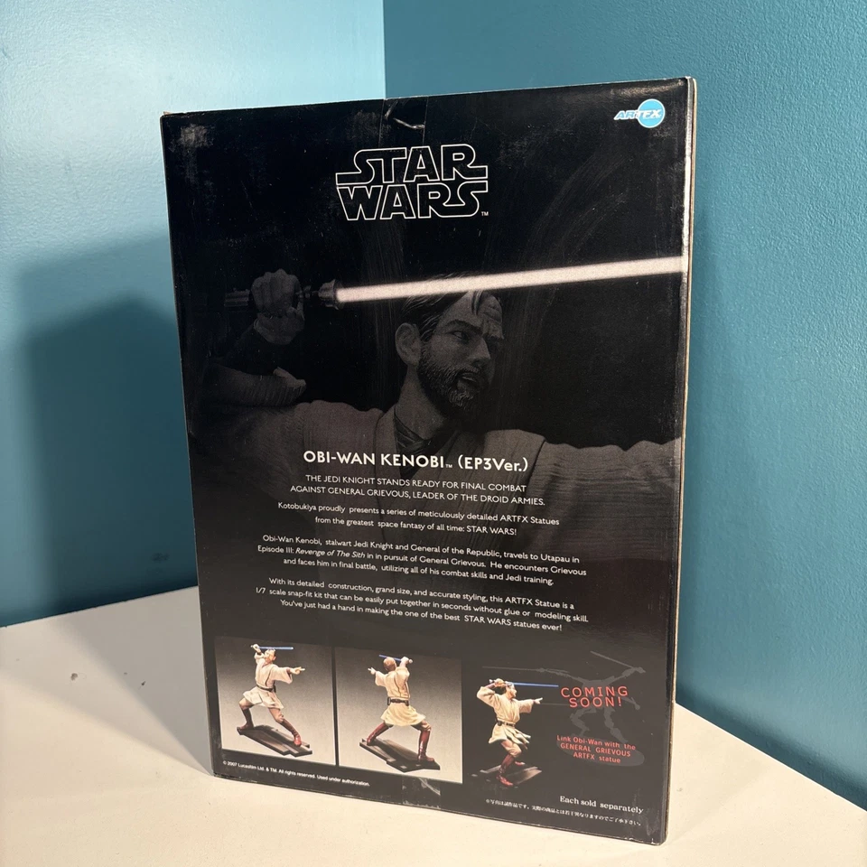 Estatua Artfx Star Wars Obi-Wan Ep.3 Ver por Kotobukiya JC Foto 2 de 2