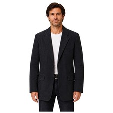 Circle S Mens Western Blazer Sport Coat Black Faux Suede Rancher Jacket 44L