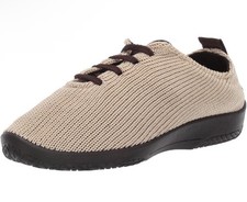 Arcopedico LS Knit Lace Up Shoe Womens 36 US 5.5-6 Beige Lightweight New