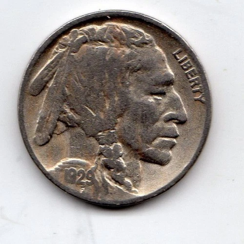 1929 D Buffalo Nickel - Very Good Plus (VG+) - Nice Details - Actual Coin Shown!