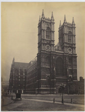 England, Westminster, L'Abbey Albendruck 15x20 um 1880