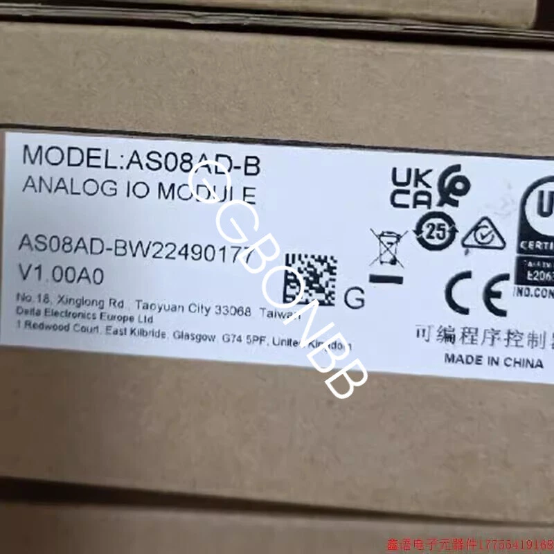 1pcs Delta Analog IO Module AS08AD-B AS Series Module FedEx or DHL or UPS - Image 2 of 2