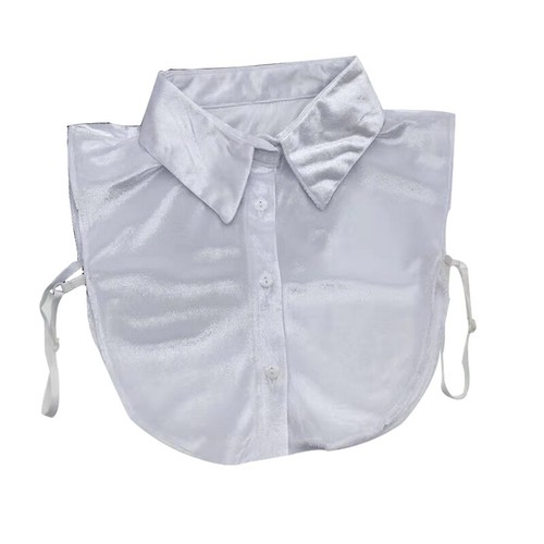 Camicia Donna Inserto Camicia Camicia Babbo Rimovibile Camicia Falso Colletto Staccabile Bavaglino - Foto 30 di 31