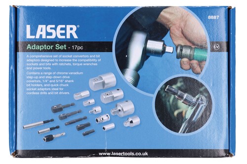 Laser Tools 8887 Socket Convertor & Bit Adaptor Set 17 Piece - Picture 12 of 16