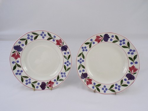 Two Vintage Adams Old Colonial English Ironstone Luncheon Plates 8.5" I23 - Picture 4 of 7