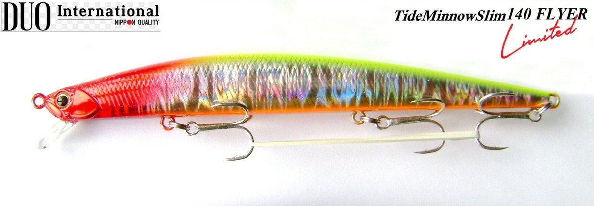 DUO Tide Minnow Slim 140 FLYER Red Head LIMITED Saltwater Fishing